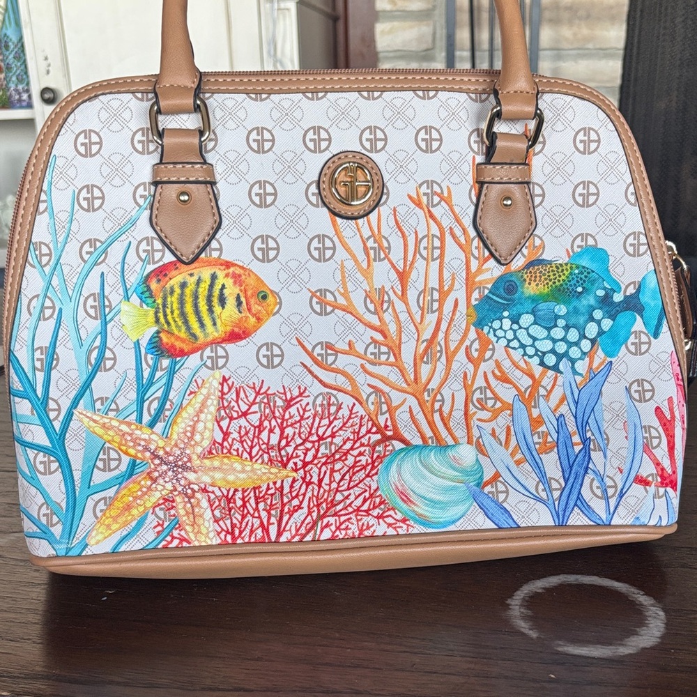 Giani Bernini Aquatic Logo Tote